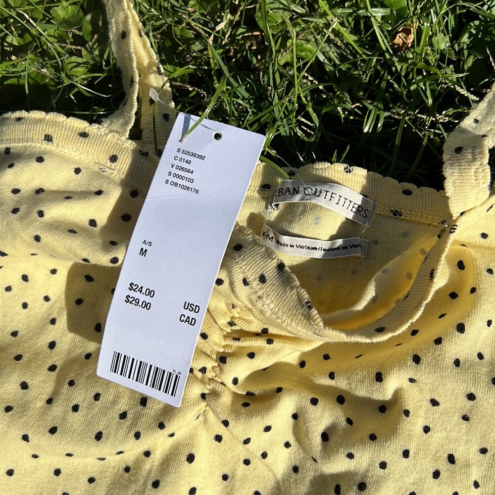 Yellow Polka-dot tank - Picture 3 of 3